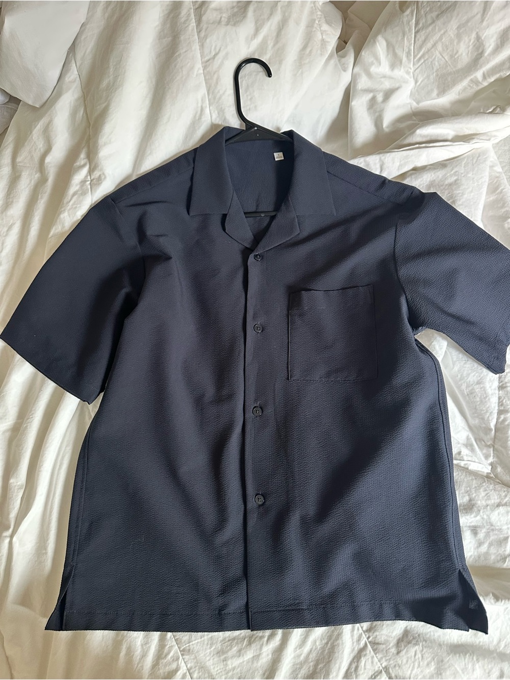 Casual Short-Sleeve Button-Down Shirt